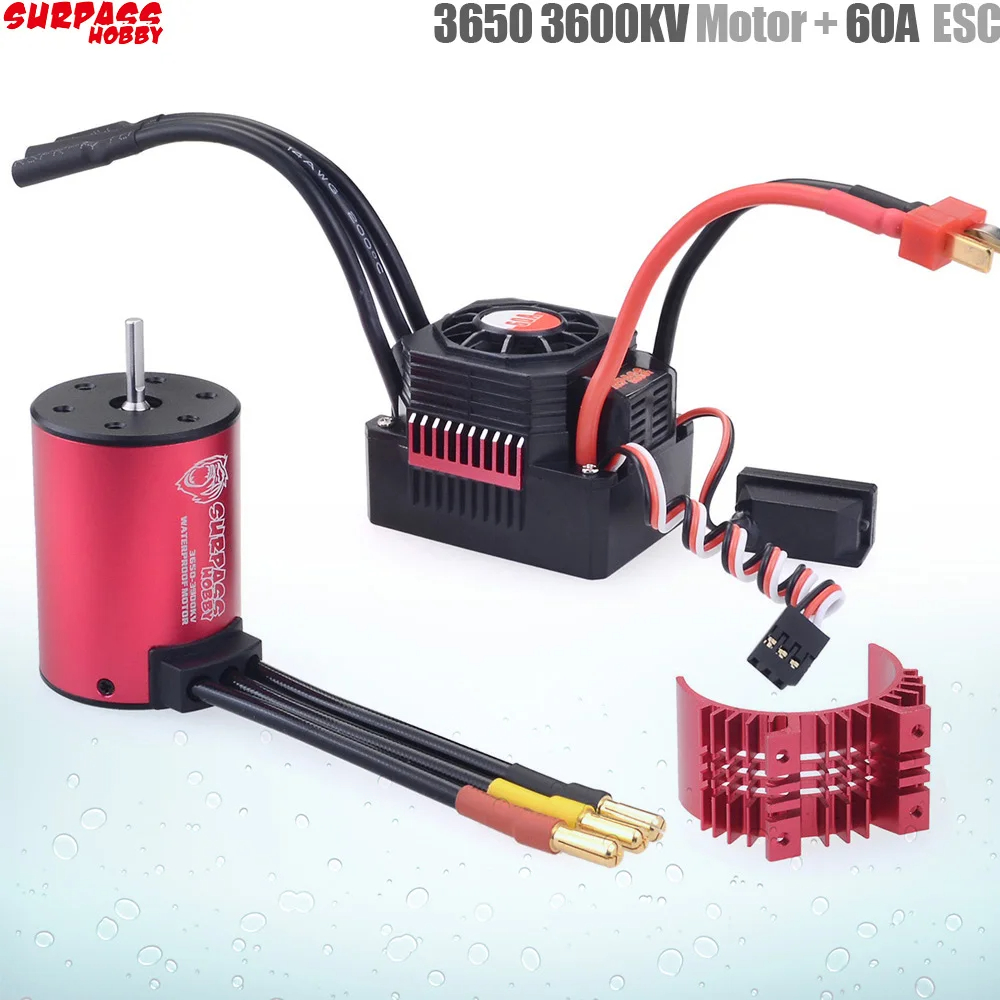 Brushless Motor 3650 - SURPASS HOBBY KK Waterproof Combo 3650