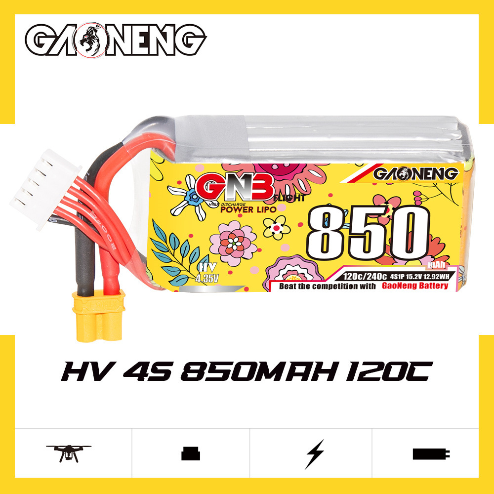 Upgraded GNB 4S 15.2V 850mAh L - Lipo Battery 4S recensione e prezzo