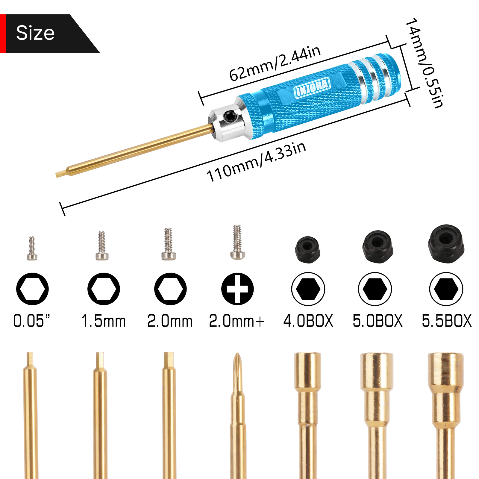INJORA 7PCS Short Handle HSS H - Rc Hobby Work Mat recensione e prezzo