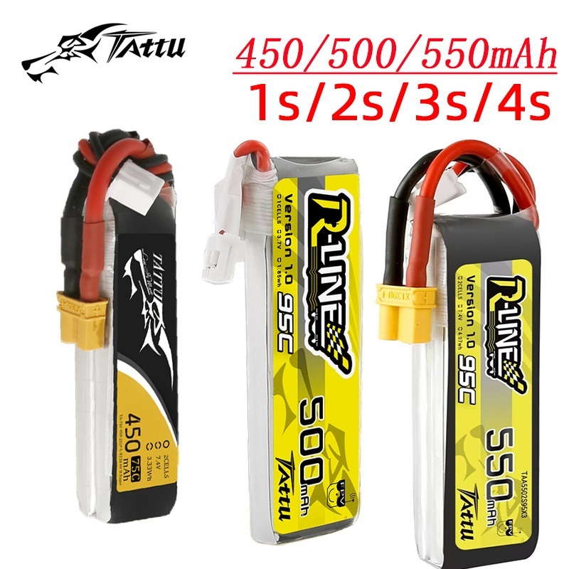 3Pcs NEW TATTU 450/500/550mAh  - Lipo Battery 4S recensione e prezzo