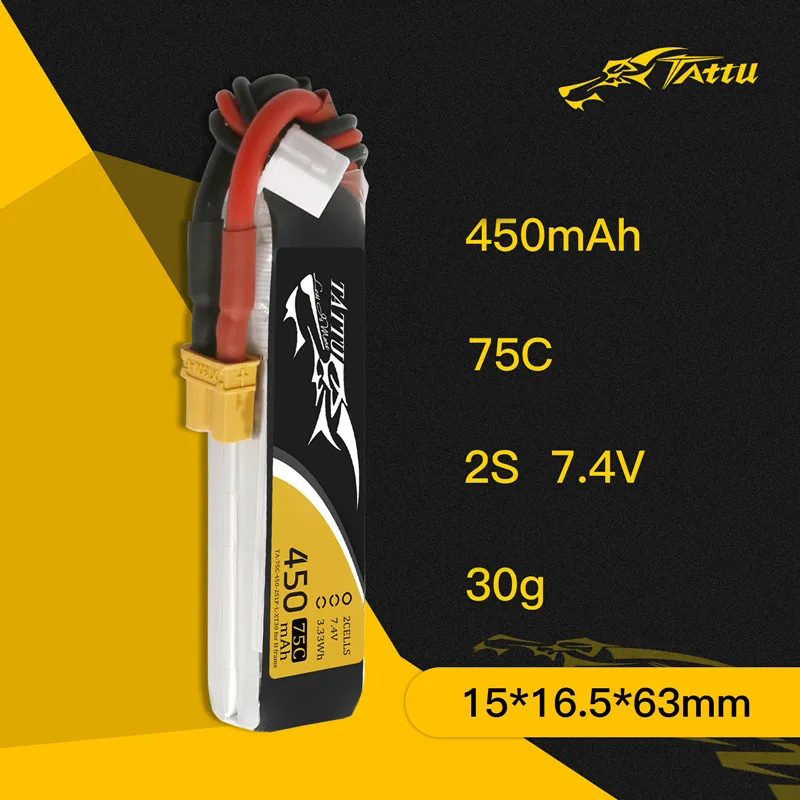 3Pcs NEW TATTU 450/500/550mAh  - Lipo Battery 4S recensione e prezzo