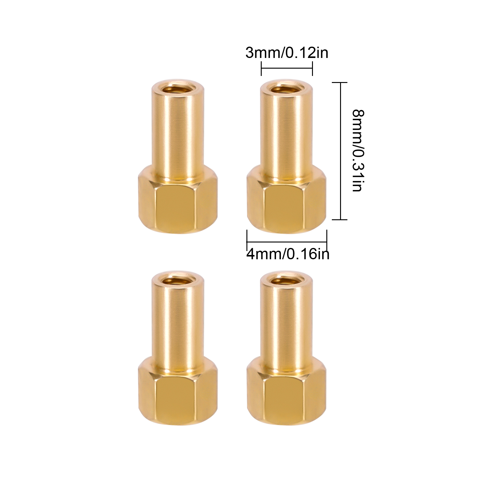 INJORA 4PCS Brass Extended Whe - Rc Hobby Work Mat recensione e prezzo
